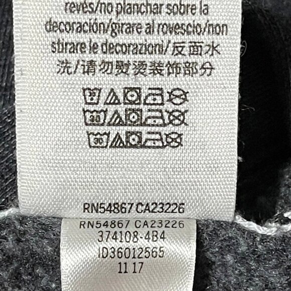 Victorias Secret Pink Size XS Black Hoodie With Floral Sleeve & Logo Detail - Picture 9 of 11